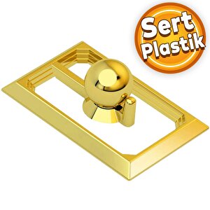 Veyron Küre Kulp Mobilya Mutfak Çekmece Dolap Dolabı Kapak Kulpu Kulpları Kulbu Plastik Gold