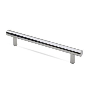 Gül Boylu Çekmece Dolap Kapak Kulpu Kulbu 128 Mm Parlak Krom Metal Kulp 10 Adet