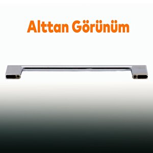 Yeni Lama Mobilya Mutfak Dolabı Çekmece Dolap Kapak Kulpu Kulbu 160 Mm Krom Metal Kulp