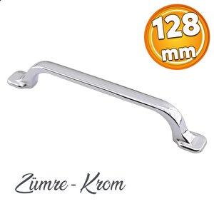 Zümre Mobilya Mutfak Dolabı Çekmece Dolap Kapak Kulpu Kulbu 128 Mm Krom Metal Kulp