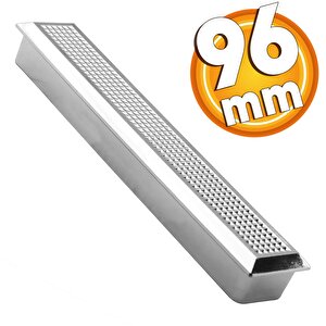 Monte Mobilya Mutfak Çekmece Dolap Dolabı Kulpu Kulpları Kulbu Plastik Krom Kulp (96 Mm-9.6 Cm)