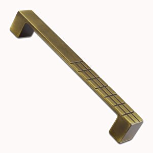 Bihter Desenli Mobilya Mutfak Dolabı Çekmece Dolap Kapak Kulpu Kulbu Antik Sarı 160 Mm Metal Kulp