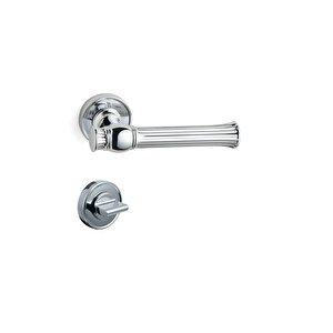 Julıet Rozetli Kapı Kolu Krom Rengi Wc - Hha223ro14w Cr