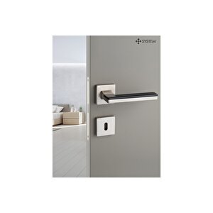 Larıssa Saten Krom - Wc Rozetli Kapı Kolu - Hha100ro11w Nb-cr/nb