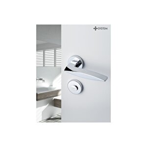 Garnet Krom - Wc Rozetli Kapı Kolu - Hha118ro12w Cr