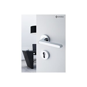 Tavıra Siyah - Wc Rozetli Kapı Kolu - Hha101ro12w Al6
