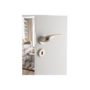 Dorıs Altın - Yale Rozetli Kapı Kolu - Hha165ro12y Gl