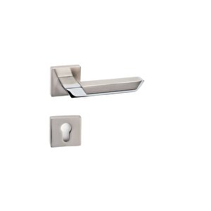 Pandora Saten-krom - Yale Rozetli Kapı Kolu - Hha117ro11y Nb-cr/nb