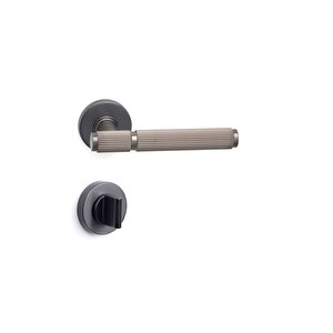 Pıxar-l Füme - Wc Rozetli Kapı Kolu - Hha216lro12w Bbn