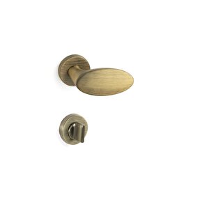 Oberon Rozetli Kapı Kolu Antik Rengi Wc - Hha236ro12w Abm