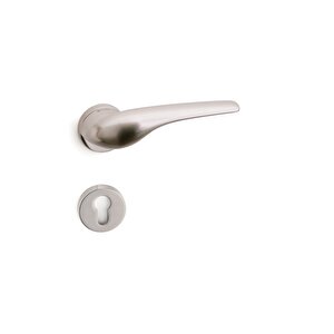 Dorıs Saten - Yale Rozetli Kapı Kolu - Hha165ro12y Nb