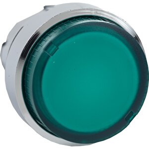 Electric Zb4bw13 Ba9s Ampul İçin Yeşil Çıkık Işıklı Basmalı Düğme Başlığı Ø22 Yaylı Dönüş
