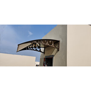 Yapısan Plastik Ayak 6mm Levhalı Pratik Sundurma Kanopi 100x120 Cm Antrasit Gri