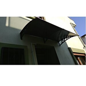 Yapısan Plastik Ayak 6mm Levhalı Pratik Sundurma Kanopi 100x150 Cm Antrasit Gri
