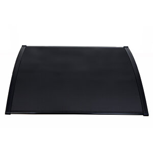 Plastik Ayak 6mm Levhalı Pratik Sundurma Kanopi 100x150 Cm Antrasit Gri