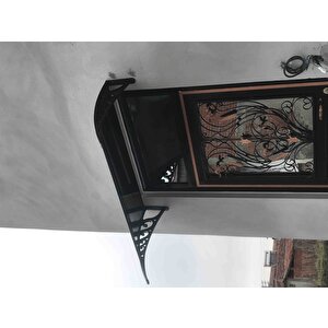 Yapısan Plastik Ayak 6mm Levhalı Pratik Sundurma Kanopi 100x150 Cm Antrasit Gri