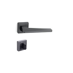 Prızma Rozetli Kapı Kolu Füme Rengi Wc - Hha244ro11w Bbn