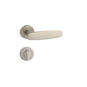 Vega Rozetli Kapı Kolu Saten Rengi Wc - Hha234ro12w Nbm