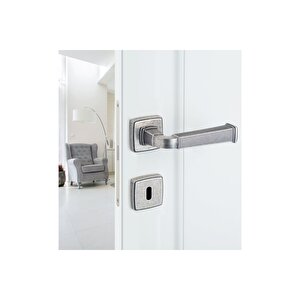 Astorıa Antik Gümüş - Wc Rozetli Kapı Kolu - Hha133ro13w Osm