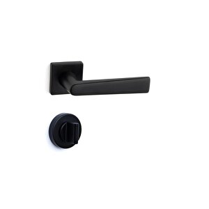 Arıel Rozetli Kapı Kolu Siyah Renk Wc - Hha231ro12w Al6