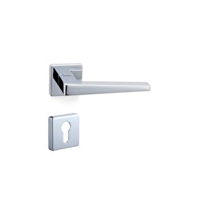 Vısıon Krom - Yale Rozetli Kapı Kolu - Hha207ro11y Cr