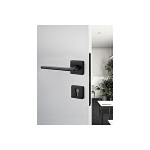 Slım Krom - Oda Rozetli Kapı Kolu - Hha208ro11n Cr