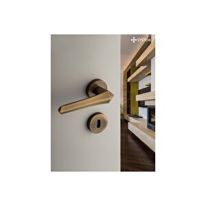 Stella Saten - Yale Rozetli Kapı Kolu - Hha163ro12y Nb
