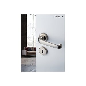Adrıa Saten - Wc Rozetli Kapı Kolu - Hha128ro14w Nb