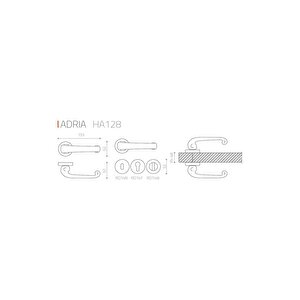 Adrıa Saten - Wc Rozetli Kapı Kolu - Hha128ro14w Nb
