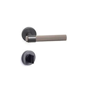 Axel-l Füme - Wc Rozetli Kapı Kolu - Hha212ro12w Bbn
