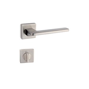 Gıada Saten - Wc Rozetli Kapı Kolu - Hha110ro11w Nb