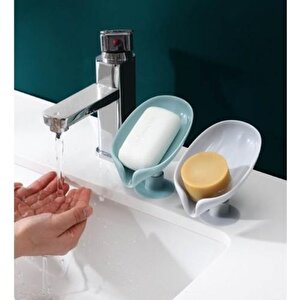 Katı Sabunluk Vantuzlu Su Giderli Sabunluk Dekoratif Mutfak Banyo Lüx Katı Sabunluk