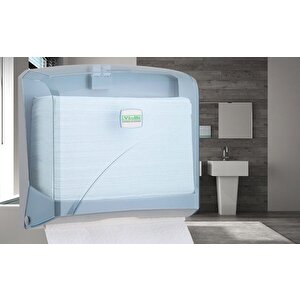 K2t Banyo Mutfak Lavabo Pratik Z Katlı Kağıt Havlu Dispenseri Kapasite 200 Kağıt Şeffaf