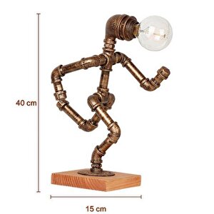 Hediyelik Kitap Okuma Lambası, El Yapımı Robot Masa Lambası