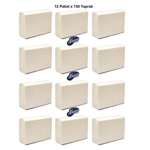 12 Pk. 150 Yapraklı Z Katlama Dispenser Havlu