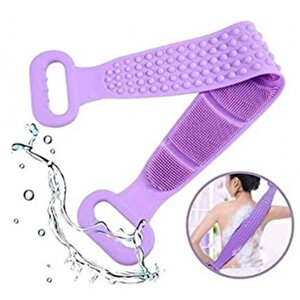 Nakres Banyo Sırt Kesesi Çift Taraflı Slıkon Duş Lifi Sırt Fırçası 70 Cm