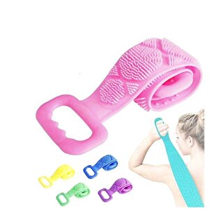 Nakres Banyo Sırt Kesesi Çift Taraflı Slıkon Duş Lifi Sırt Fırçası 70 Cm