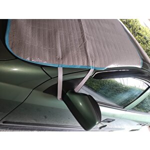 Araç Oto Ön Cam Güneşlik Kar Don Buzlanma Koruyucu Branda Örtü Güneş Kar Buzlanma Önleyici