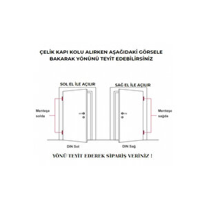 Hastane Tipi Paslanmaz Saten Rozetli Yale Kapı Kolu Sol Basar Tek Yön