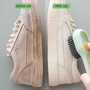 Pratik Deterjan Hazneli Ayakkabı Temizlik Fırçası Süet Bot Temizleme Fırçası Hazneli Ayakkabı Bakım Fırçası