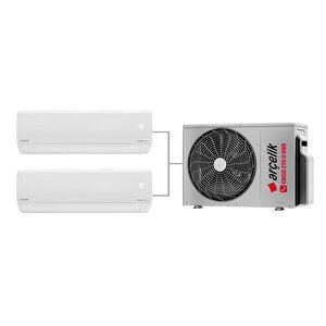 Multi Sistem Duvar Tipi 2+1 İnverter 12+12 18000btu Klima Zm18102-1212