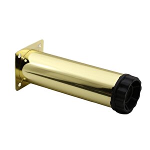 Mobilya Kanepe Sehpa Tv Ünitesi Koltuk Ayağı Ayarlanabilir 12 Cm Gold Altın Metal Baza Ayak