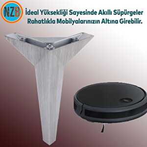 Mobilya Kanepe Çekyat Sehpa Tv Ünitesi Baza Koltuk Ayağı Çekyat Saten Eskitme 15 Cm Ayak