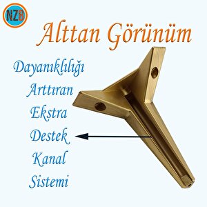 Mobilya Kanepe Sehpa Tv Ünitesi Baza Koltuk Ayağı Çekyat Renk Sarı Eskitme 15 Cm Ayak