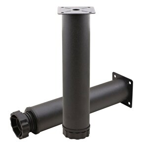 Mobilya Kanepe Baza Koltuk Metal Destek Ayağı Ayarlanabilir Siyah Ayak 25 Cm