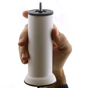 Mobilya Kanepe Baza Koltuk Destek Ayağı Beyaz Ayak 15 Cm (4 Adet)