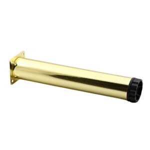 Mobilya Kanepe Sehpa Tv Ünitesi Koltuk Ayağı Ayarlanabilir 25 Cm Gold Altın Metal Baza Ayak