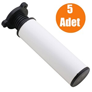 Mobilya Kanepe Baza Koltuk Metal Destek 15 Cm Beyaz Ayak 5 Adet