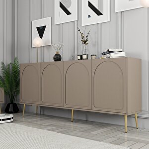 Lyon 3 Lü Salon Takımı - Atlas / Altın