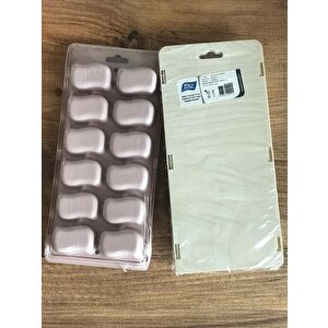 12 Bölmeli Kapaklı Su Sızdırmaz Buzluk Kokusuz Buz Kalıbı Buzluk